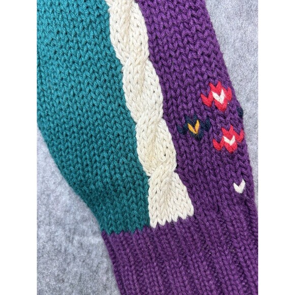 Vtg Milano Design Group Women’s Cable Knit Cardigan Sweater M - Picture 7 of 14